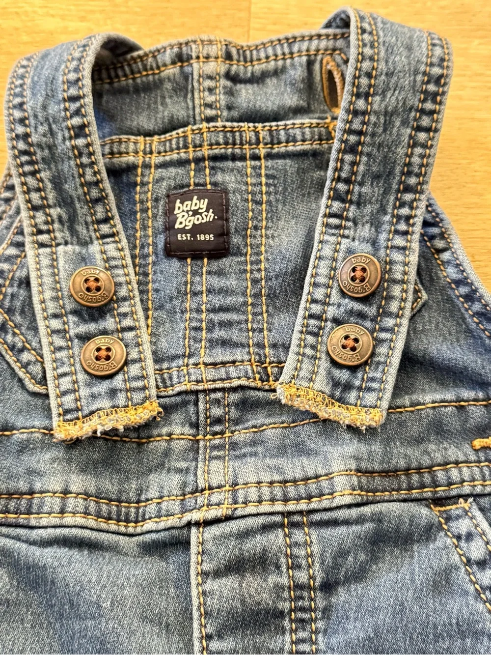 OshKosh B'gosh baby denim overalls- Size 18 Months